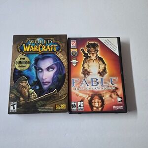 PC Game Lot Warcraft The Burning Crusade Expansion & Fable